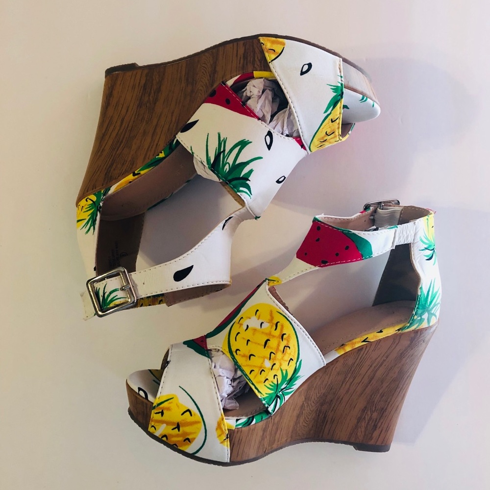 Strapped Cutout Wedge Sandal
